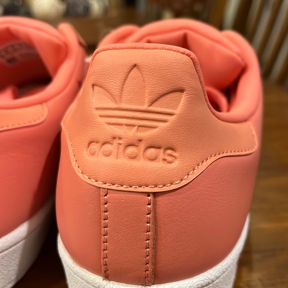 Adidas Superstar Metal Toe W Shoes Sneakers new Rose BY9750 Women’s Size 8 - Picture 10 of 16